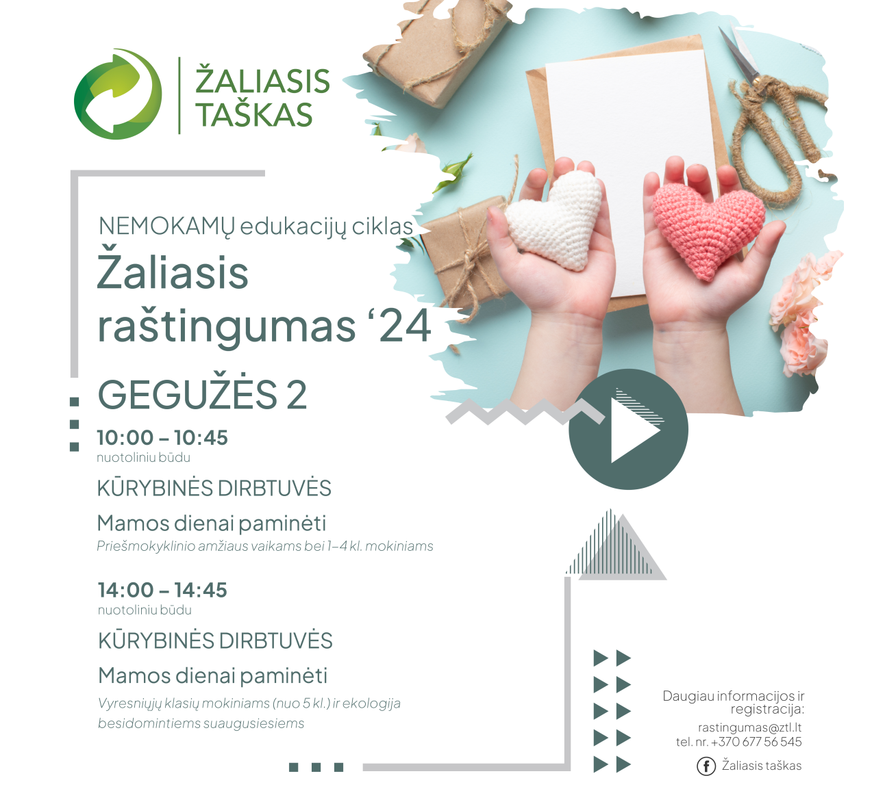 Nemokamos aplinkosauginės edukacijos - Žaliasis raštingumas