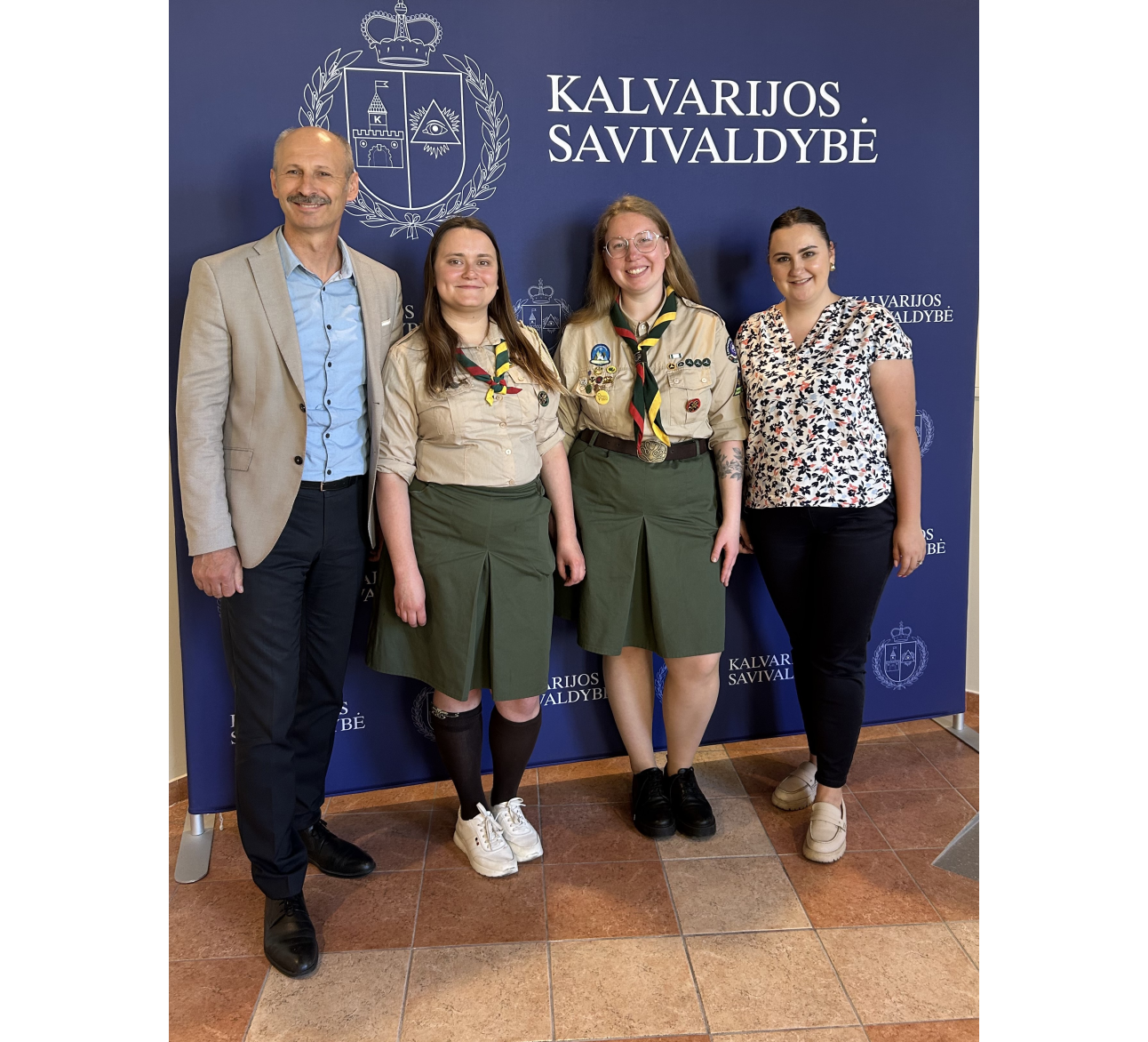 Kalvarijos savivaldybėje lankėsi Lietuvos skautijos atstovės