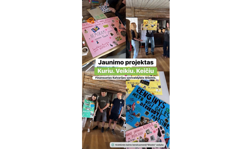Projektas „Kuriu. Veikiu. Keičiu.”
