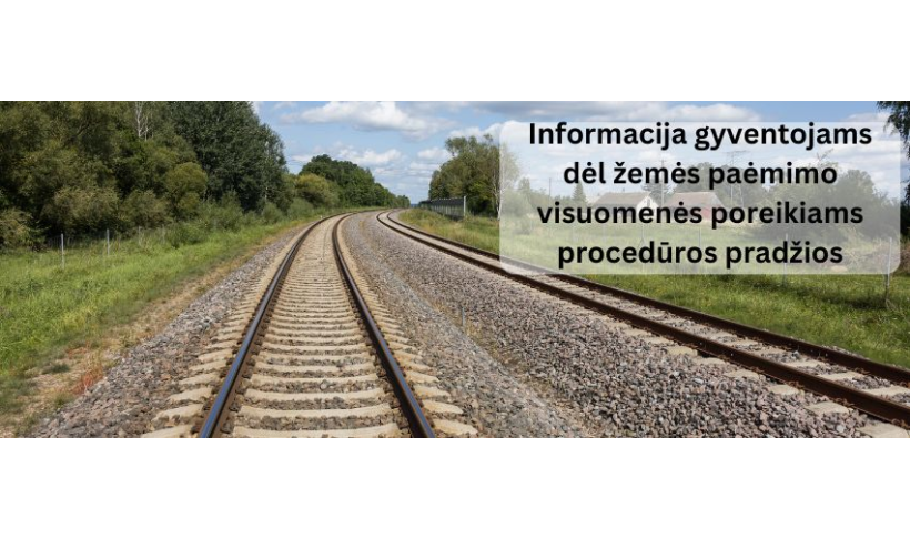Dėl žemės paėmimo visuomenės poreikiams procedūros pradžios