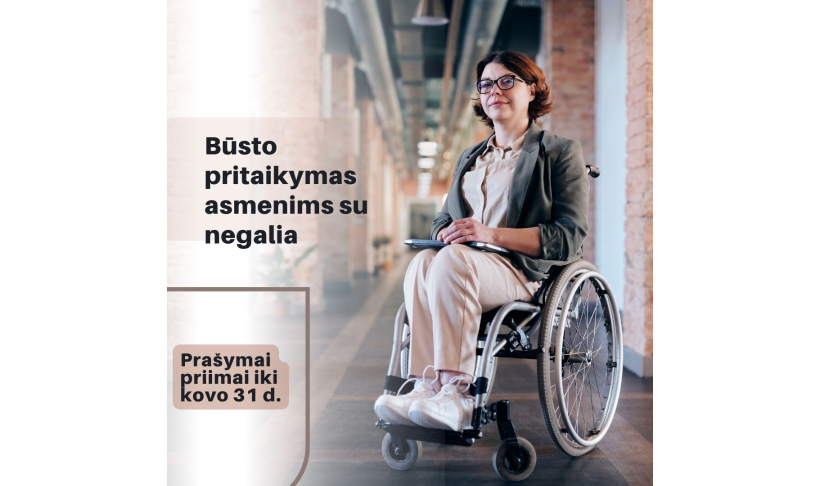 Priimami prašymai dėl būsto pritaikymo asmenims su negalia