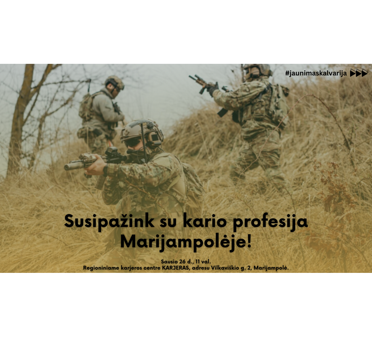 Susipažink su kario profesija Marijampolėje!