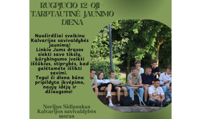 Sveikinimas jaunimui