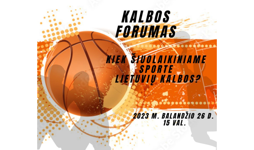 Vyks forumas „Kiek šiuolaikiniame sporte lietuvių kalbos?“