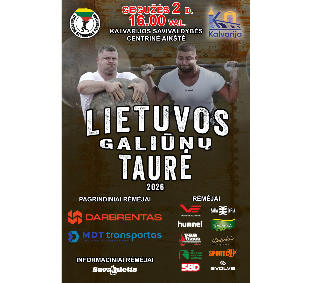 Lietuvos galiūnų taurė 2026