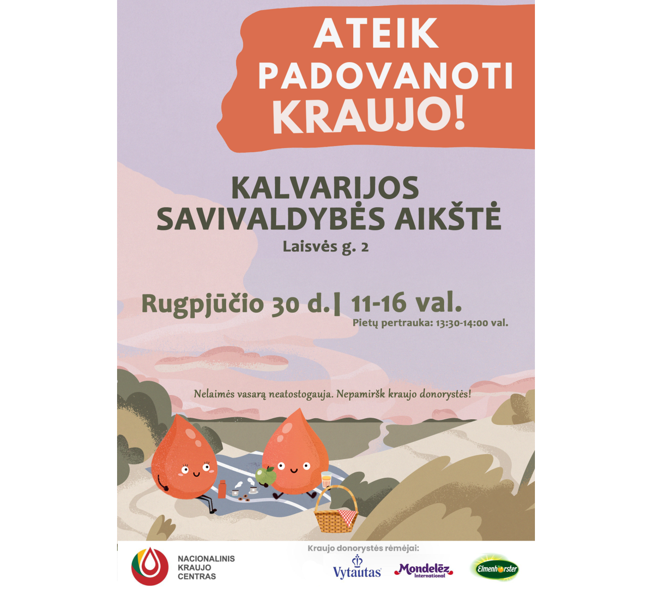 Kviečiame padovanoti kraujo!