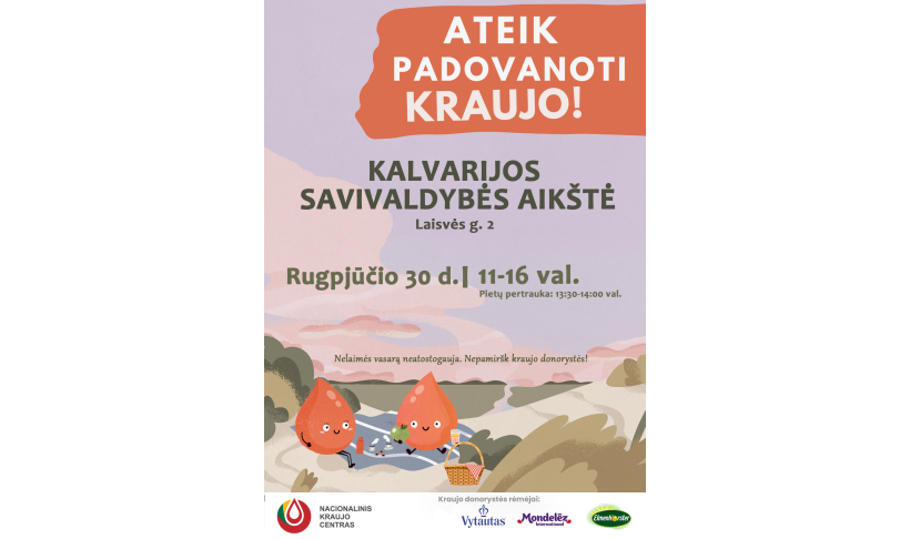 Kviečiame padovanoti kraujo!
