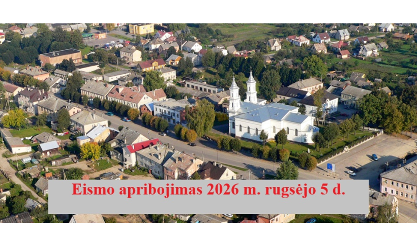 Dėl eismo ribojimo Kalvarijoje