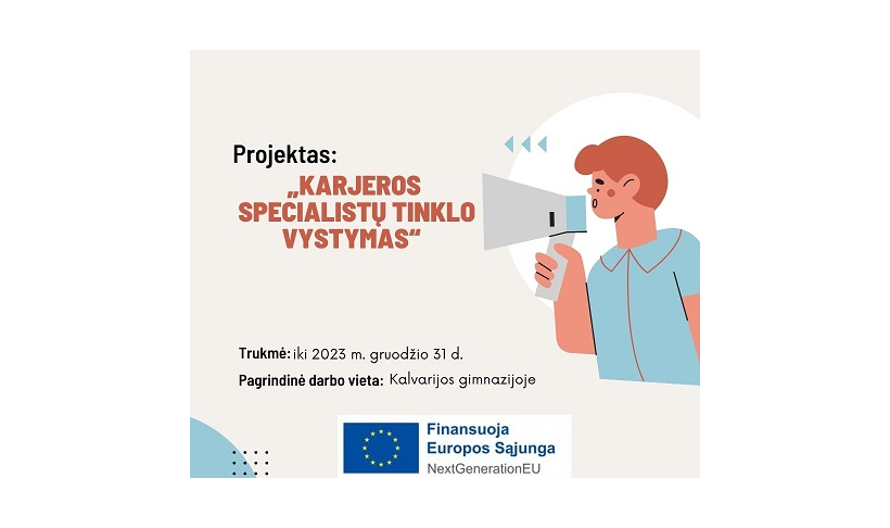 Vykdomas projektas „Karjeros specialistų tinklo vystymas“