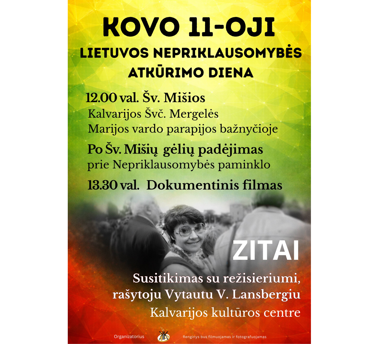 Kviečiame paminėti Kovo 11-ąją