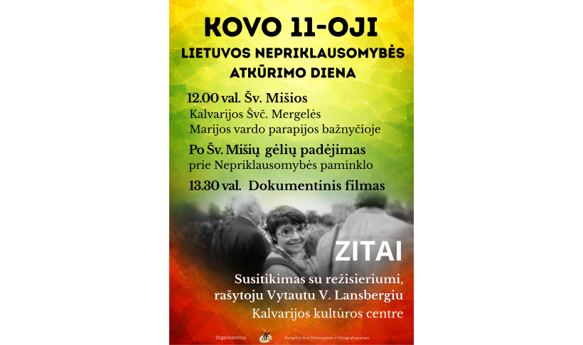 Kovo 11-osios minėjimas Kalvarijoje