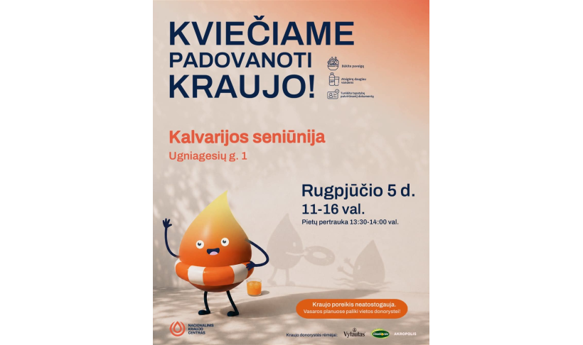 Kviečiame padovanoti kraujo!