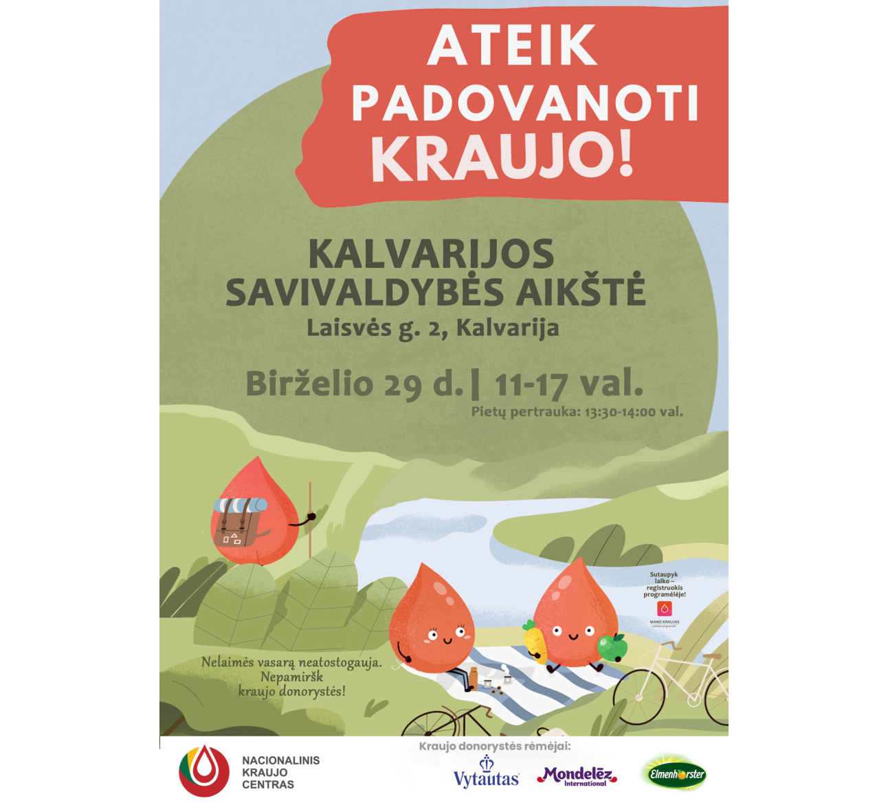 Kviečiame padovanoti kraujo!