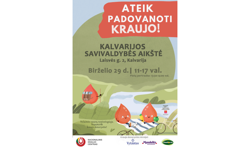 Kviečiame padovanoti kraujo!