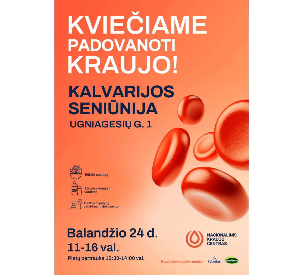 Kviečiame padovanoti kraujo!