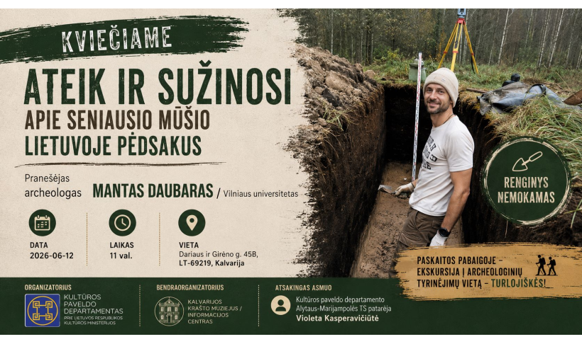  Europos archeologijos dienų renginys