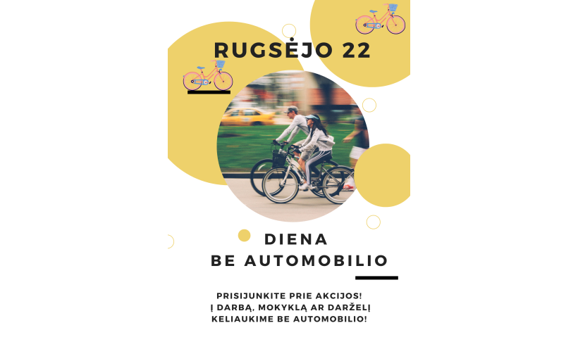 Rugsėjo 22-oji – Diena be automobilio! 