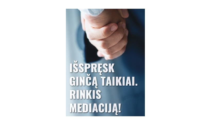 TEISIS įdiegtas funkcionalumas (mediacija)