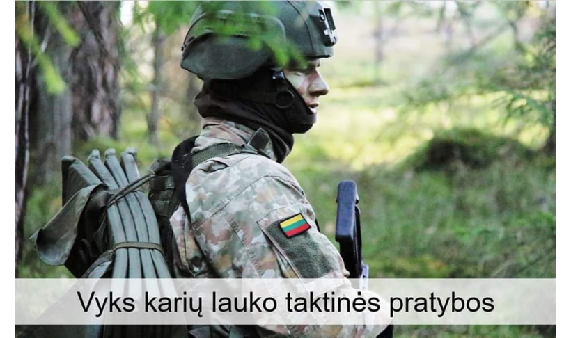 Lauko taktikos pratybos Kalvarijos savivaldybėje 