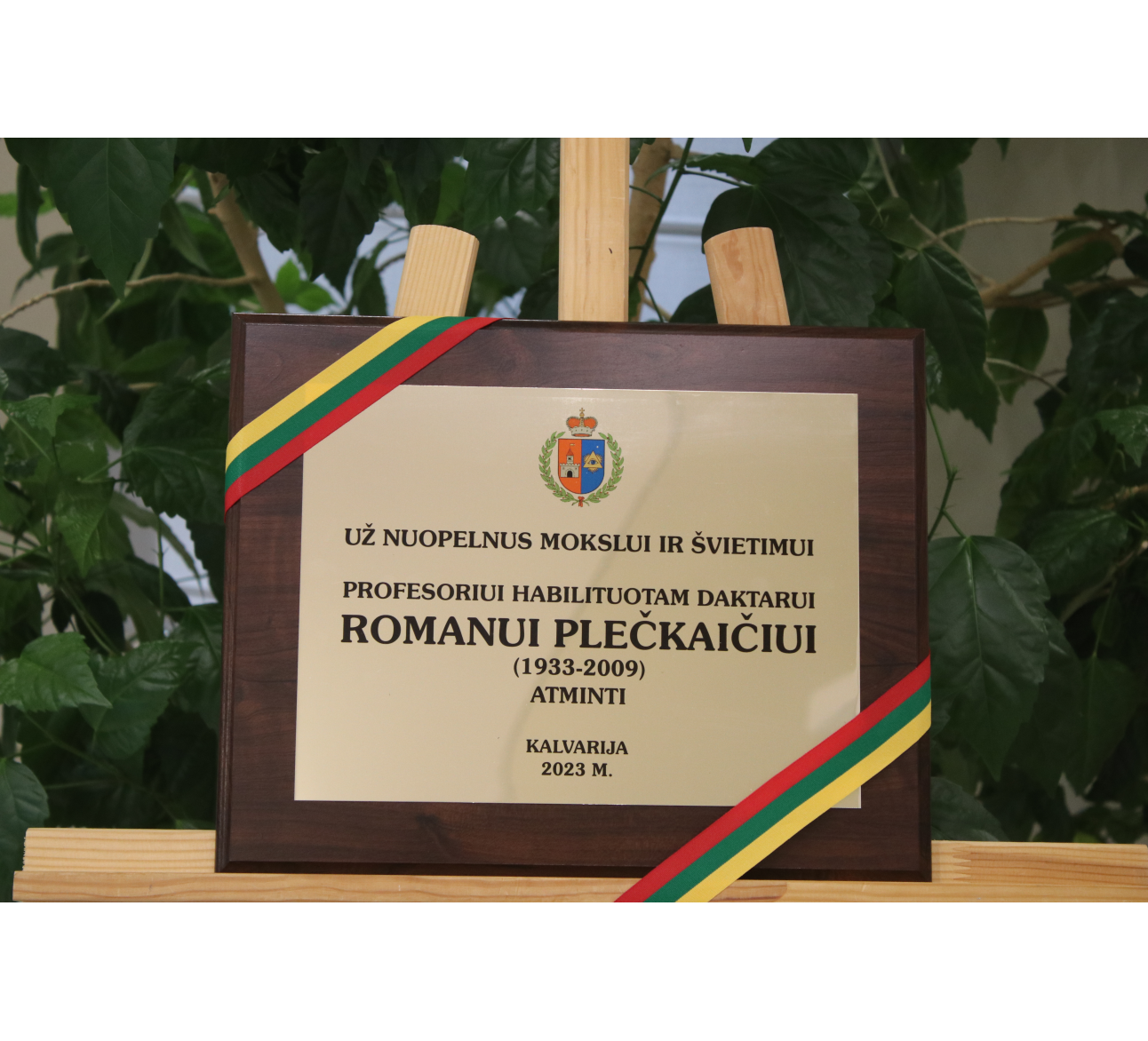 Pagerbimo vakaras kalvarijiečiui profesoriui habilituotam daktarui Romanui Plečkaičiui atminti
