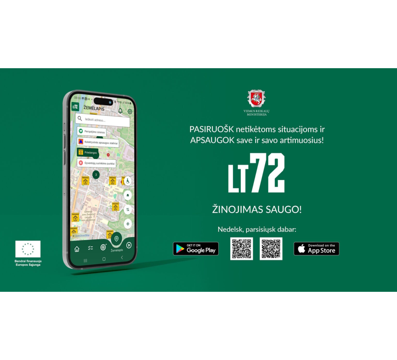 Mobili programėlė LT72