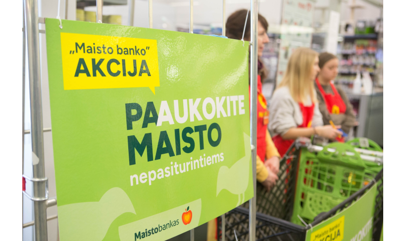 Jau šį penktadienį „Maisto banko“ akcija: daugėja būtiniausių produktų įsigyti negalinčių  žmonių, organizacijoms pritrūksta maisto