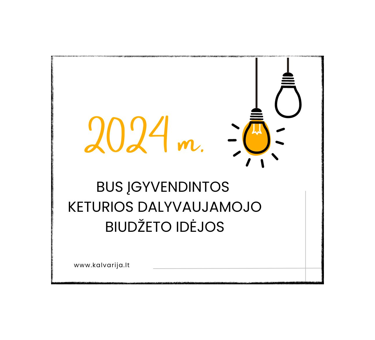 Dalyvaujamojo biudžeto įgyvendinimas Kalvarijos savivaldybėje