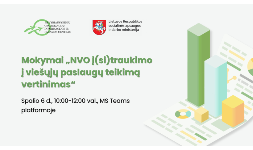Kviečiame dalyvauti mokymuose „NVO į(si)traukimo į viešųjų paslaugų teikimą vertinimas“ 