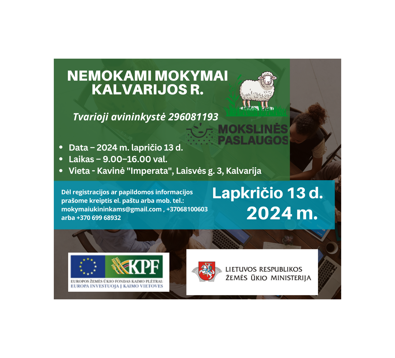 Nemokami mokymai „Tvarioji avininkystė“