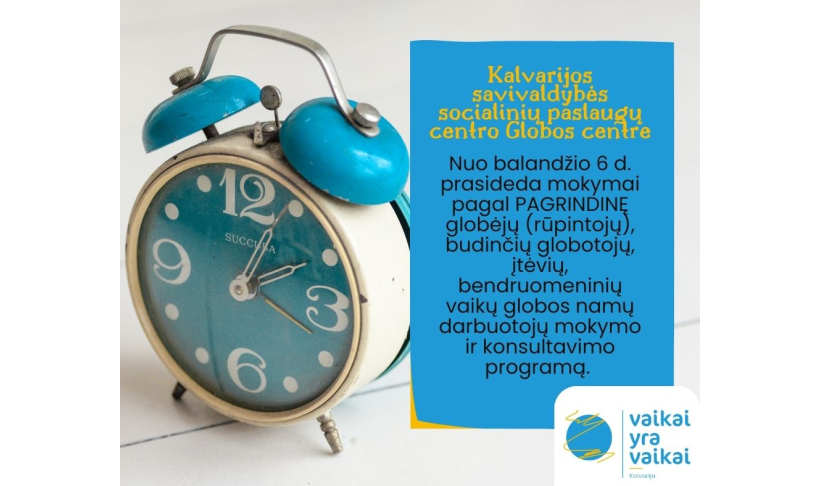 Mokymai Kalvarijos savivaldybės socialinių paslaugų centro Globos centre