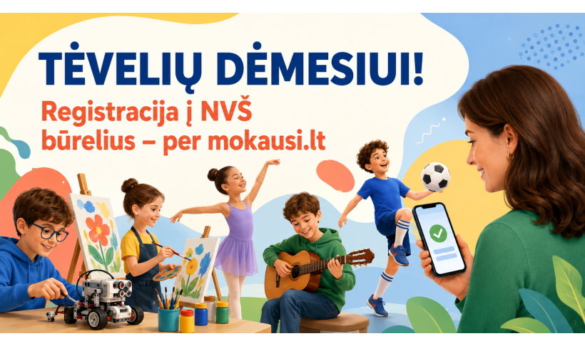 Registracija į NVŠ būrelius jau vyksta!
