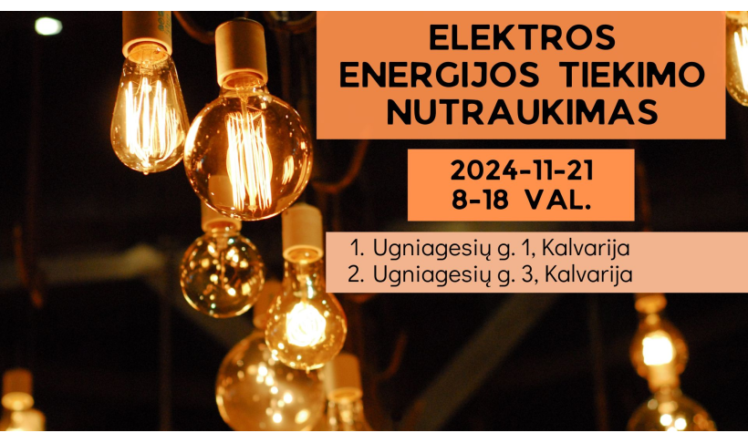Elektros energijos tiekimo nutraukimas