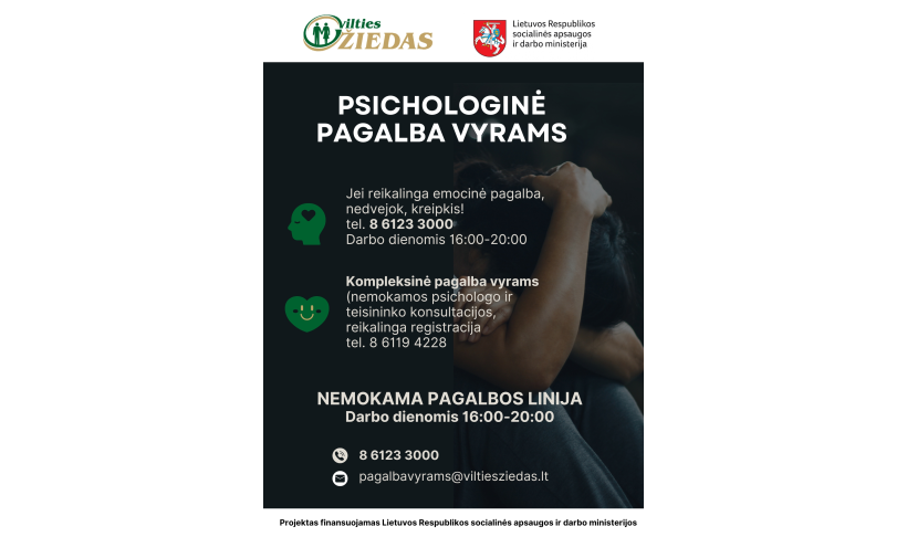 Psichologinė pagalba vyrams