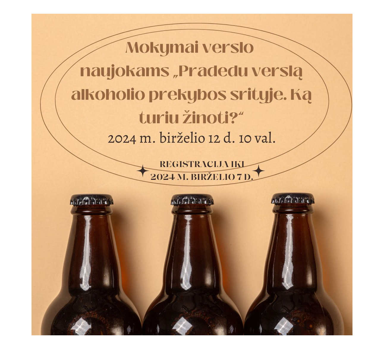 Pranešimas apie mokymus verslo naujokams