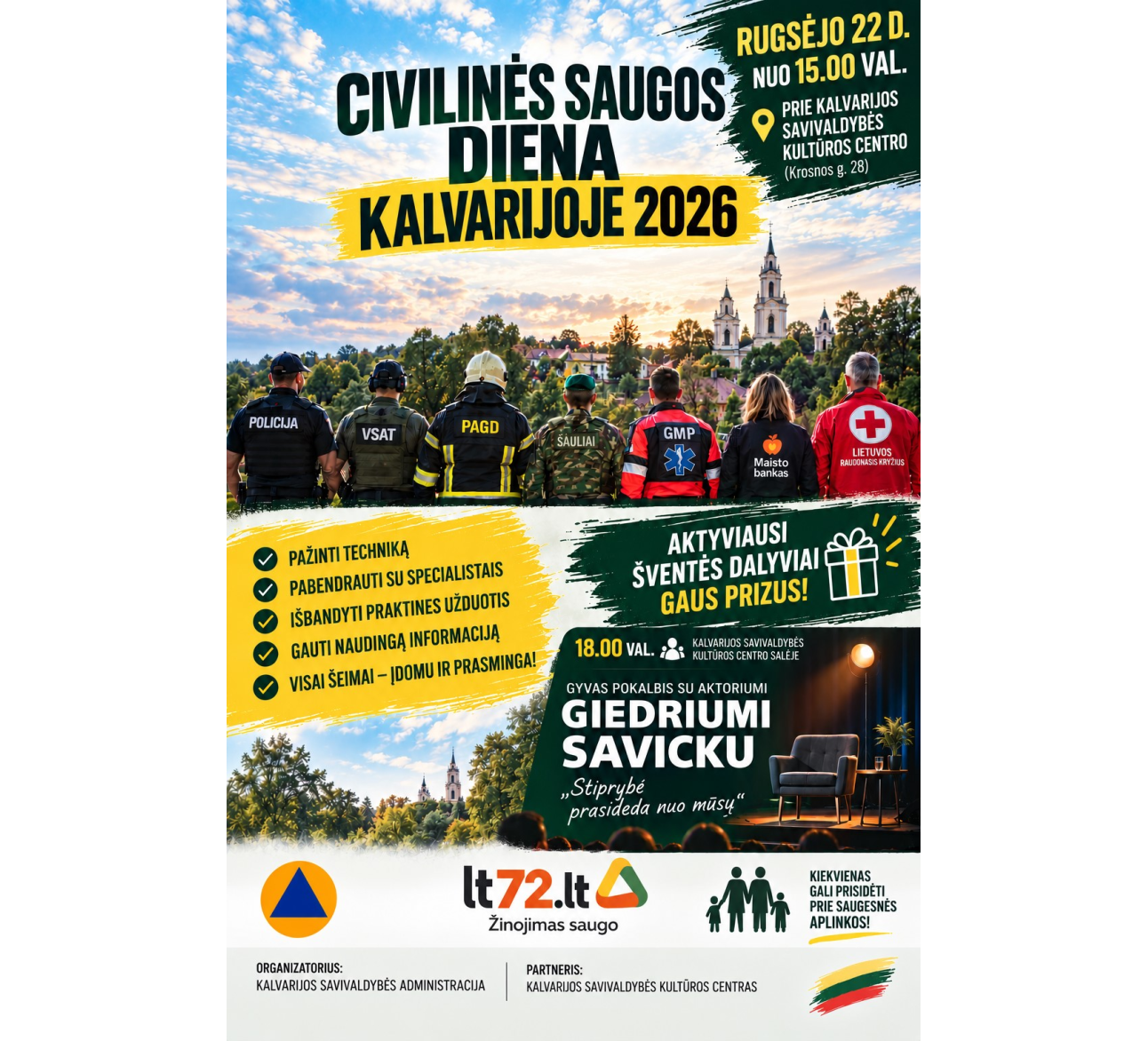 Kviečiame į Civilinės saugos dieną Kalvarijoje