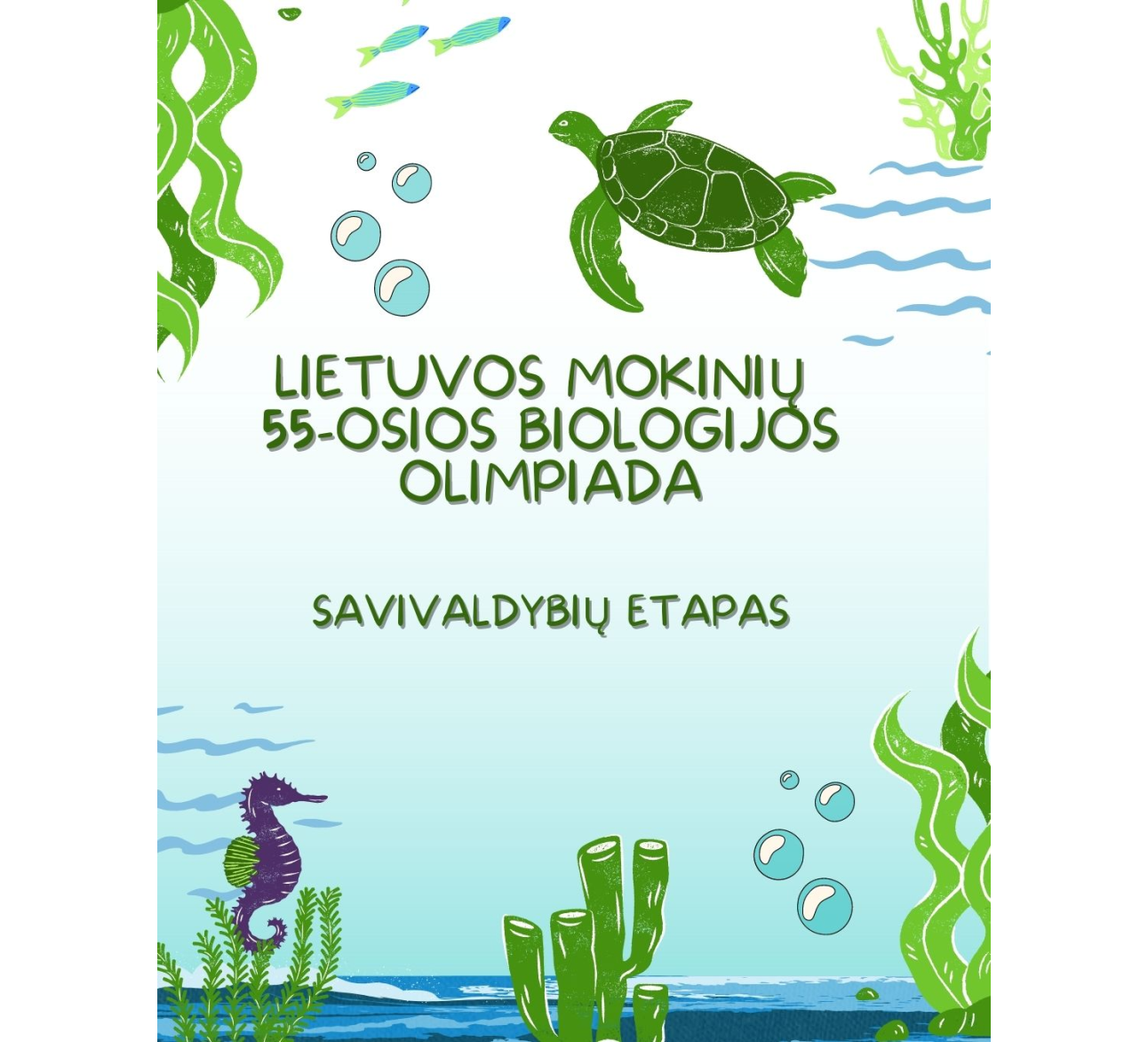 Įvyko Lietuvos mokinių 55-osios biologijos olimpiados savivaldybių etapas
