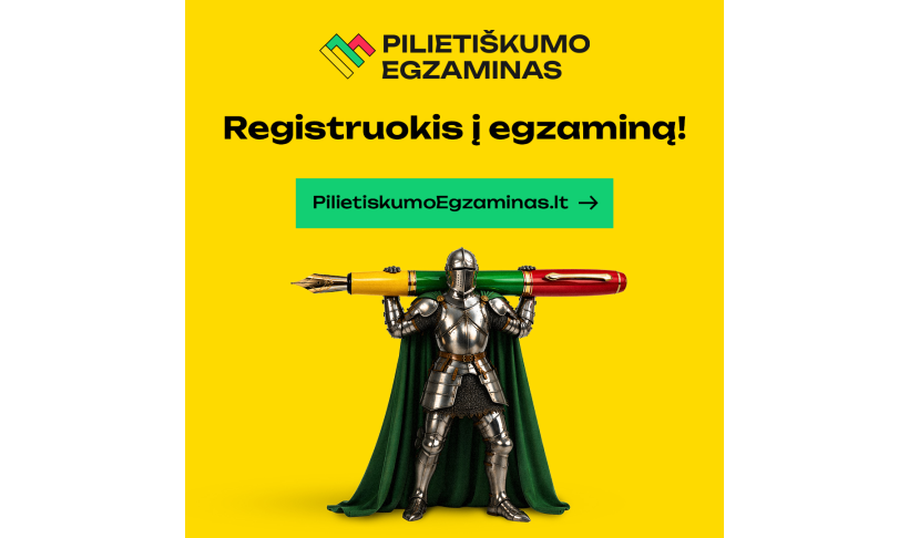 Gegužės 14 d. kviečiame dalyvauti „Pilietiškumo egzamine“ 