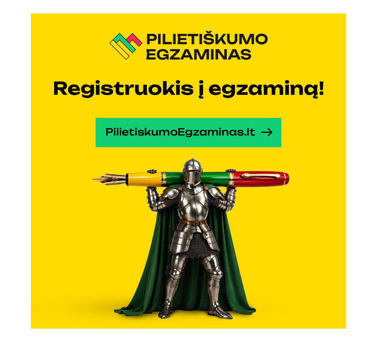 Gegužės 14 d. kviečiame dalyvauti „Pilietiškumo egzamine“