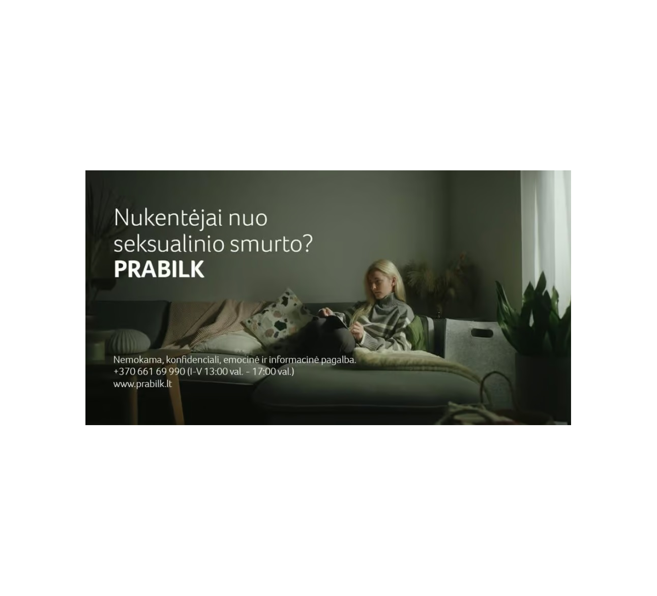 Balandis – seksualinio smurto prevencijos mėnuo: prabilk, gauk pagalbą! - Prabilk