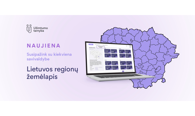 Lietuvos regionų žemėlapis