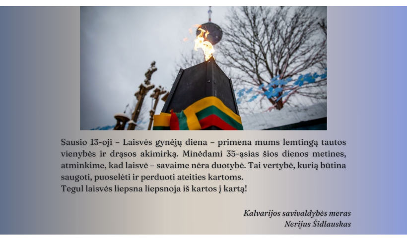 Sausio 13-oji – Laisvės gynėjų diena
