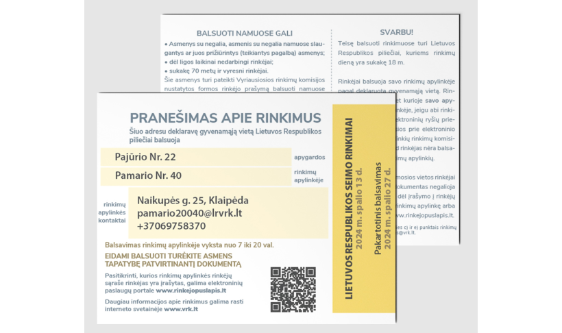 Pasitikrinkite pašto dėžutę: pradedami platinti pranešimai apie Seimo rinkimus