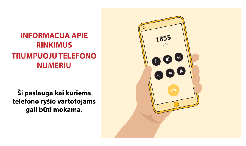 Svarbiausia informacija apie Seimo rinkimus – trumpuoju numeriu 1855