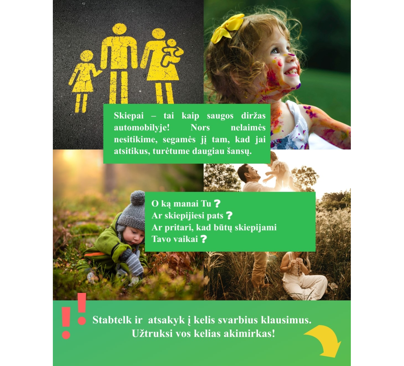 Gyventojų apklausa dėl skiepijimosi