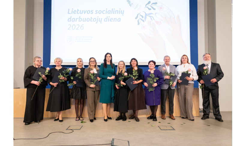 Daivai Rentelytei – Socialinės apsaugos ir darbo ministerijos padėka