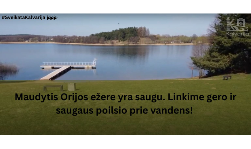 Orijos ežere maudytis saugu