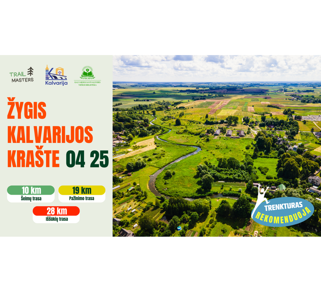 2026 m. balandžio 25 d. Kalvarijoje vyks „Trail Masters“ žygis