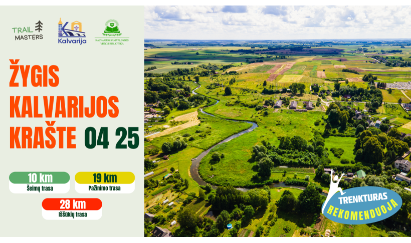2026 m. balandžio 25 d. Kalvarijoje vyks „Trail Masters“ žygis