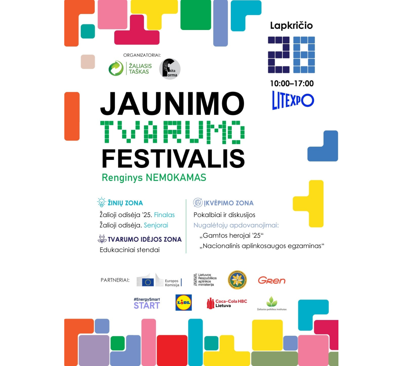 Nemokamas aplinkosauginis renginys „Jaunimo tvarumo festivalis“