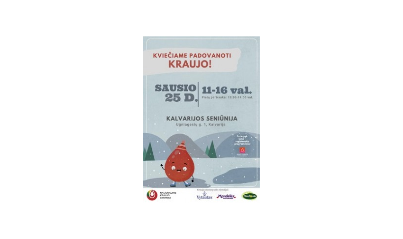 Kviečiame padovanoti kraujo!